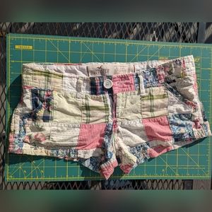 Vintage Hollister patchwork pattern shorts size 0